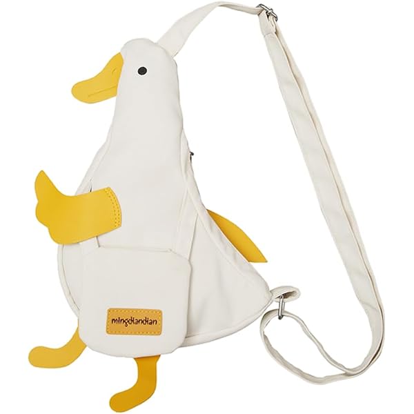 4291 Cute Geese Duck Small Backpack Purse Travel Bag Lightweight Shoulder Amazon.com: GK-O Duck Shoulder Bag Cute Satchel Bag Cartoon  main image 4