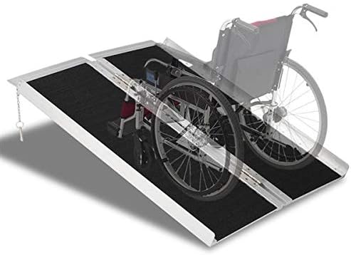 Gharpbik Non-Skid Aluminum Multifold Wheelchair Scooter Ramp (3ft(L) x 28"(W))