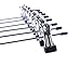 Nature Smile Ultra Thin Space Saving Pants Skirt Hangers, Heavy Duty Metal Clip Hangers Trousers Slacks Jeans Hangers with 2-Adjustable Clips (20)