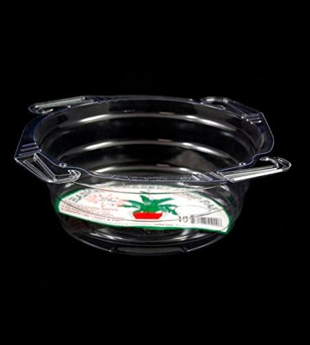 Curtis Wagner 10" Hanging Basket Drip Pan - Clear Vinyl Pack of 5 by Growers Solution