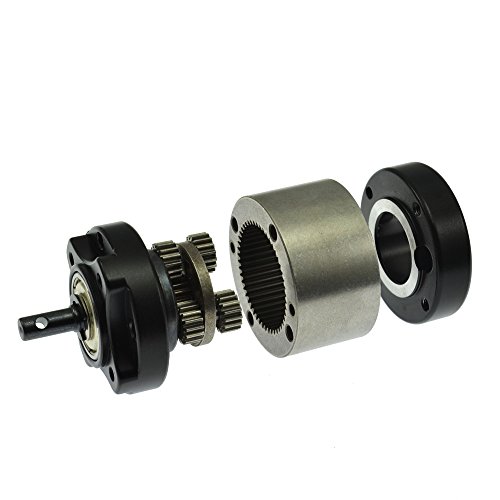 RCAIDONG Metal Gearbox 1:5 Planetary Gear Box for 1/10 RC Crawler D90 D110 RC4WD Truck Car