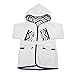 American Baby Company 0-9 Months Baby Bathrobe Made with Organic Cotton, Navy Zigzag