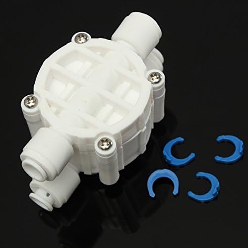 CCChaRLes 1/4 Inch 4 Way Auto Shut Off Valve For Ro Reverse Osmosis Water Filter System