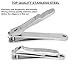 Nail Clippers, Sucica Stainless Steel Fingernail & Toenail Clippers Sharp Nail Cutter - Heavy Duty Nail Clippers for Men & Women (Set of 2)