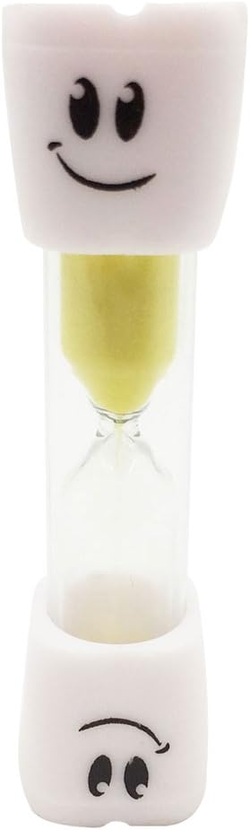 Amazon 3分 砂時計 可愛い 笑顔柄 歯磨き用 子供 ゲーム用 道具 イエロー 置き時計 掛け時計 オンライン通販