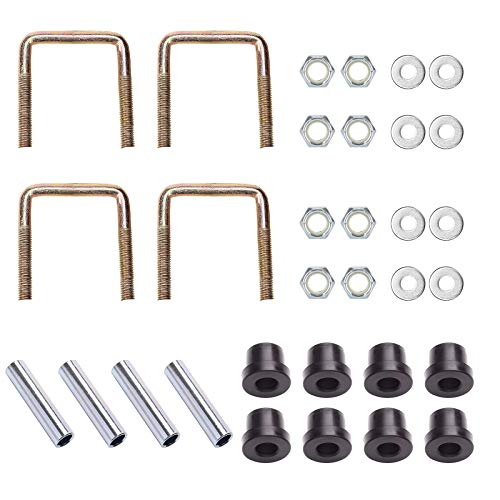 10L0L Golf Cart Rear Heavy Duty 4Leaf Spring Kit with Bushings
