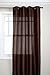 Stylemaster Tribeca 56 by 84-Inch Faux Silk Grommet Panel, Espresso