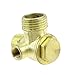 Uxcell a13042200ux0575 Thread Brass Air Compressor Check Valve (Pack of 10)