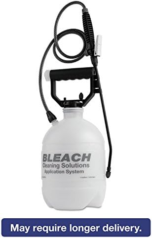 R. L. Flomaster Commercial-Grade Sprayer, Atomist Bleach, 1gal, Polyethylene, White/Black - one sprayer, one measuring cup, one flat fan nozzle and one standard adjustable nozzle.