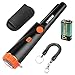 UNIROI UD002 Pinpointer Metal Detector with 9V Battery, IP65 Water-Resistant Treasure Hunting Tool with Buzzer Vibration LED Indicator