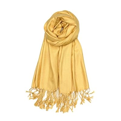 Achillea Large Soft Silky Pashmina Shawl Wrap Scarf in Solid Colors Achillea Large Soft Silky Pashmina Shawl Wrap Scarf in Solid Colors