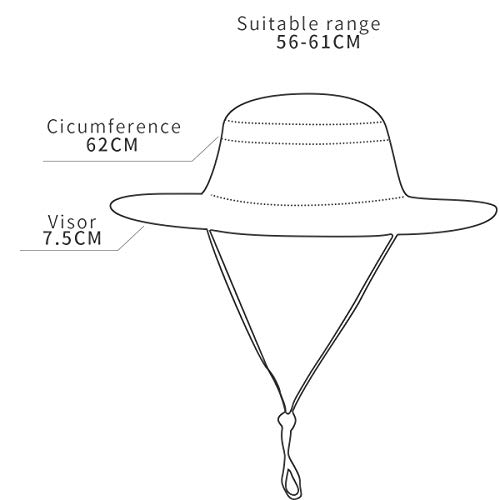 image for SUNMEET Sun Hat for Men Women Waterproof Fishing Hat Breathable Adjust