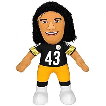 Buy Nfl Pittsburgh Steelers Troy Polamalu Plush Figure 10 Black