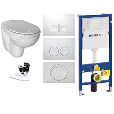 Geberit Set Duofix Vorwandelement UP 100 + Ideal Standard WC mit LotusClean Beschichtung + Absenkautomatik + Delta 21 Drücker