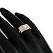 Men's Cz Layered Squares Fashion Cubic Zirconia Rings(Rose Gold Plated)