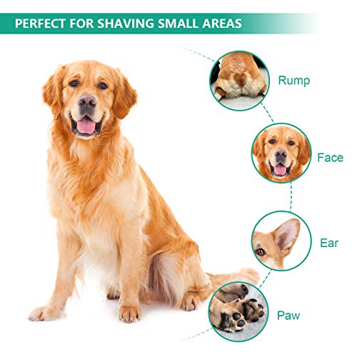 oneisall Dog Clippers,Cordless Small Pet Hair Trimmer,Low Noise Grooming Tool for Trimming Dog's Hair Around Paws, Eyes, Ears, Face, Rump-Black