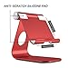 OMOTON Tablet Stand Holder Adjustable, T1 Desktop Aluminum Tablet Dock Cradle Compatible with iPad Air/Mini, iPad 10.2/9.7, iPad Pro 11/12.9, Samsung Tab and More, Red