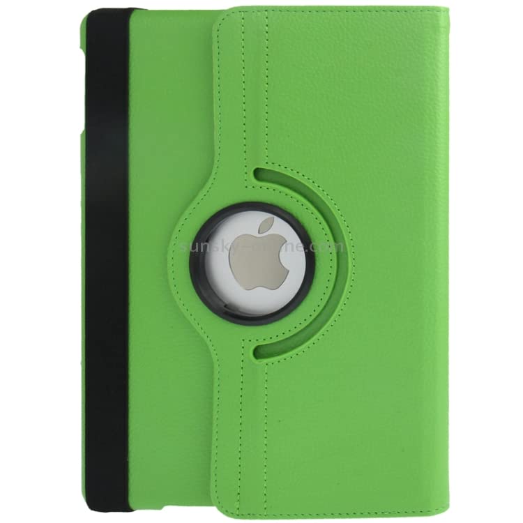 PU Leather Rotate Stand Case for iPad 9.7 inch 5th/6th Generation 2017/18 and For iPad Air 1st Generation and iPad Air 2 2013/14 (Green)