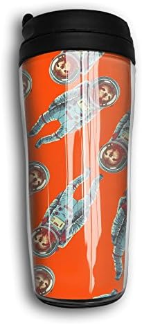 Astronaut Sloth Funny Double Wall Vacuum Insulated Travel Mugs Wide Mouth Sports Water Bottle