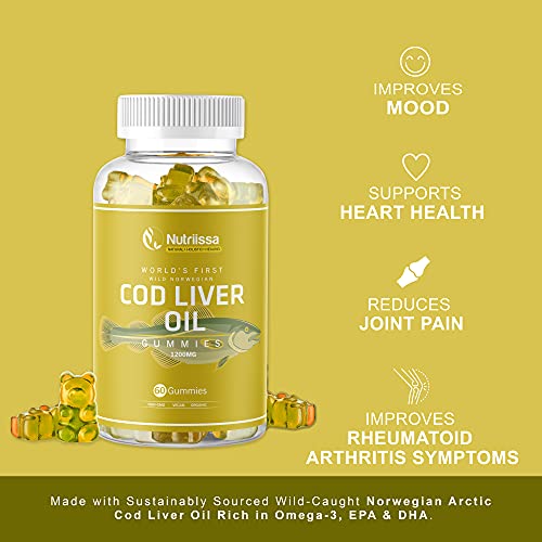 Nutriissa Organic Cod Liver Oil Gummy World's First WildCaught