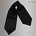 Dan Smith Black Ascot For Men Stain Solid Mens Cravat Evening Designer Business Boyfriend DRA7E01K