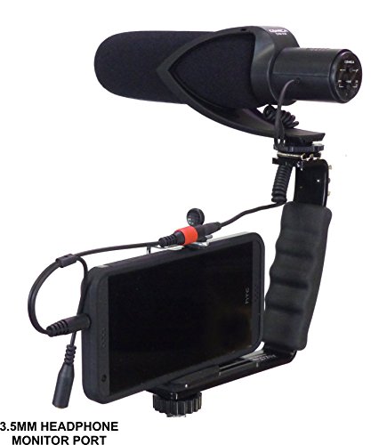 ALZO Smartphone Streaming Video Rig with Mic Headphone Breakout Cord for Audio Monitoring - Thumbnail 3