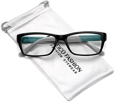 Non-Prescription Classic Rectangular Women Men Fashion Clear Lens Glasses Small to Medium Size Face