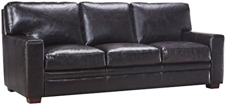 Oliver Pierce OP0050 Ashton Leather Sofa, Brown