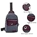 Qcute Canvas Sling Bag, Outdoor Sports Casual Chest Bags Satchel Shoulder Backpack for Men Women (Navy Blue)