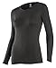 ColdPruf Women's Basic Active Wear Crew Top, Black, X-Large