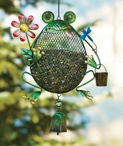 Frog Shaped Bird Feeders Amazon Co Uk Garden Outdoors