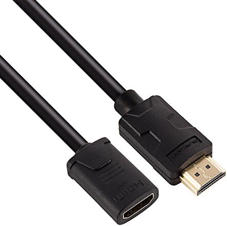 SURGANT HDMI Extension Coupler Cable 1.5FT/0.5M 2.0 Version High Speed Supports Ethernet 4K 3D 2160P and Audio Return Channel Plastic Transform-er Series for PS4 XBOX (1.5FT/0.5M)