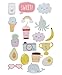 LaurDIY Kawaii Puffy and Die Cut Cute Stickers for Decorating, 44pc