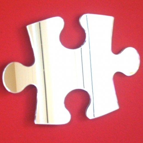 Super Cool Creations Jigsaw Piece Mirror - 45cm x 32cm