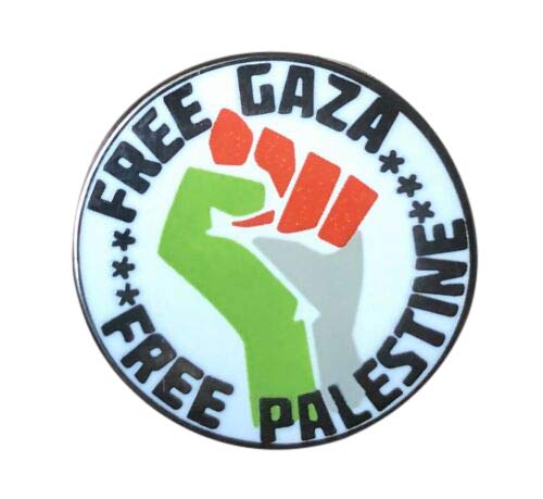 Free Gaza Free Palestine Flag Enamel Metal Pin Badge 20mm Diameter