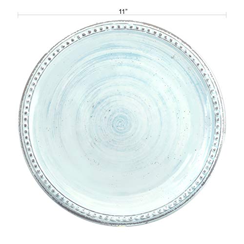 Zak Designs French Country House Melamine Dinnerware Set Includes