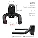 Guitar Ukulele Bass Mandolin Banjo Wall Mounts Hangers Black (set of 4)