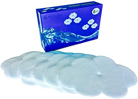 (6 Pack) XXL Hot Tub Scum Balls Absorbs Oil & Lotion for Swimming Pool Hot Tub Spa Floating Oil Absorbing Sponge Collects Slime and Grime 15 X 9.5