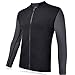Realon Wetsuits Top Jacket Vest Mens Women 3mm Premium Shirt Neoprene Long Sleeve/Sleeveless Front Zip Sports XSPAN for Scuba Diving Surf Swimming Snorkel Windsurfing Suit (Men Jacket, XXL)