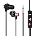DolTech Earbuds in Ear Headphones with Mic Memory Foam Stereo Bass Earphones in Line Remote Control for iPhone iPad Samsung Android Cell Phones Tablets Laptop Computer (Rose Gold)