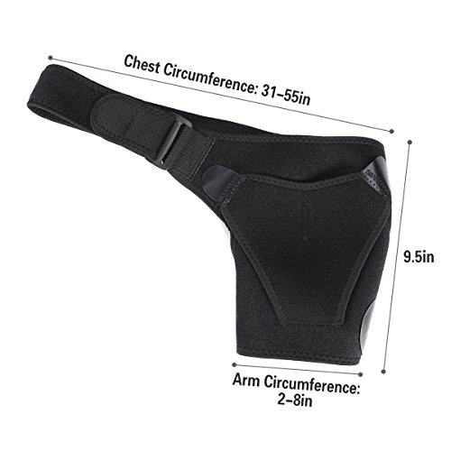 Shoulder Brace ,Trofoty with Pressure Pad Light and Breathable Neoprene Adjustable Shoulder Support for Injury Prevention, Dislocated AC Joint, Labrum Tear, Frozen Shoulder Pain, Sprain, Soreness