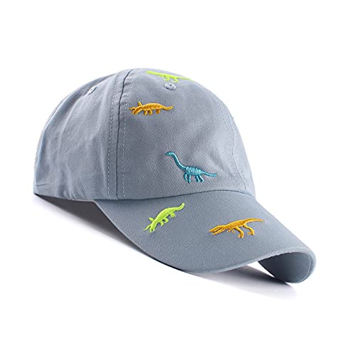 Bamery Little Boys Baseball Cap Toddler Sun Cap Girls Embroidery Dinosaur  Sun Hat Kids Summer/Fall Cap for 2-6