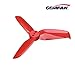 Crazepony 16pcs Gemfan Flash 2540 3-Blade Propeller 2.5 inch Triblade Props Compatible with 1105 1106 Brushless Motor for Micro FPV Drone Quadcopter Like Babyhawk R Leader120 Cygnet Cx2(Red)