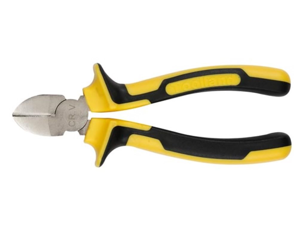 Tool HP03N Chrome Vanadium Steel Side Cutters Length 165 mm, Black/Yellow