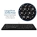 Macally 7 Color Backlit USB Keyboard (Large Print LED Lights/Illuminated Big Keys) Full Size Wired with Number Keypad for Apple Mac Pro iMac Mac Mini Desktops & MacBook Pro Air Laptop Computers