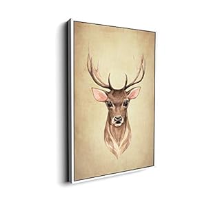 Canvas Wall Art for Living Room, Bedroom Animal Portrait Framed Canvas Prints for Home Decoration Ready to Hang - 16x24 inches