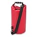 SWAGA – Dry Sack Waterproof Bag – Protection from Elements – Window for Phone – Adjustable Shoulder Strap – Designed to Float – Red–10L