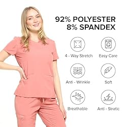 Dagacci Medical Uniform Women and Men Unisex 4-Way