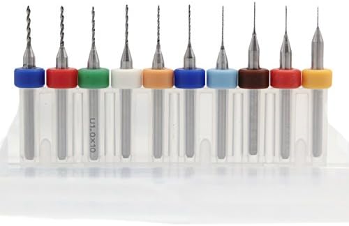 SBDX Drill Bits for 3D Printer Nozzle Cleaning Kit Pack of 10PCS 0.3-1.2mm