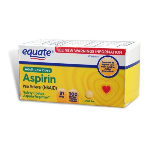 Equate Aspirin 81 Mg, Adult Low Strength Aspirin Regimen Low Dose